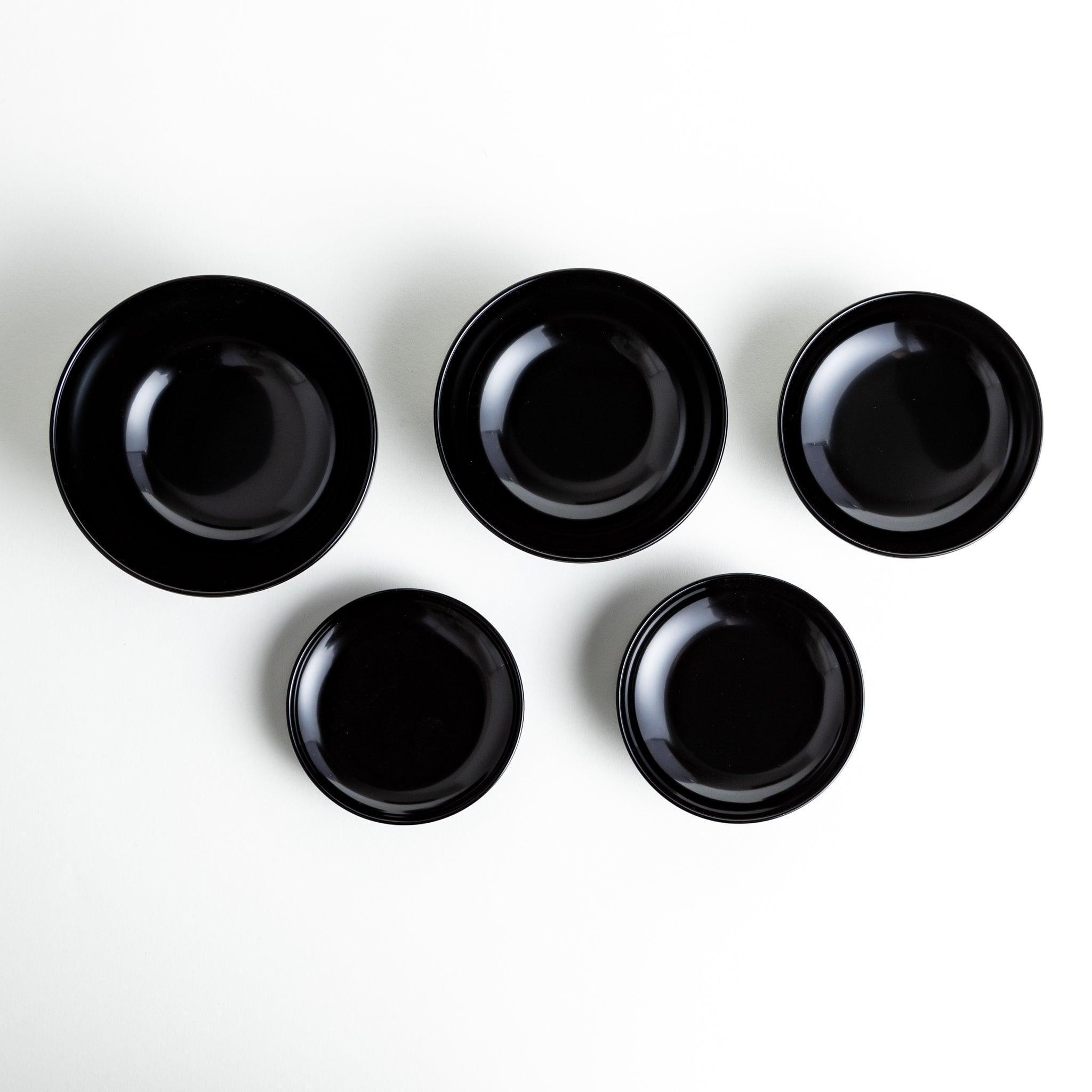 5-Piece Nested Oryoki Set - Traditional Japanese Zen Buddhist Meal Bowls for Mindful Eating, Meditation & Ceremonial Use
