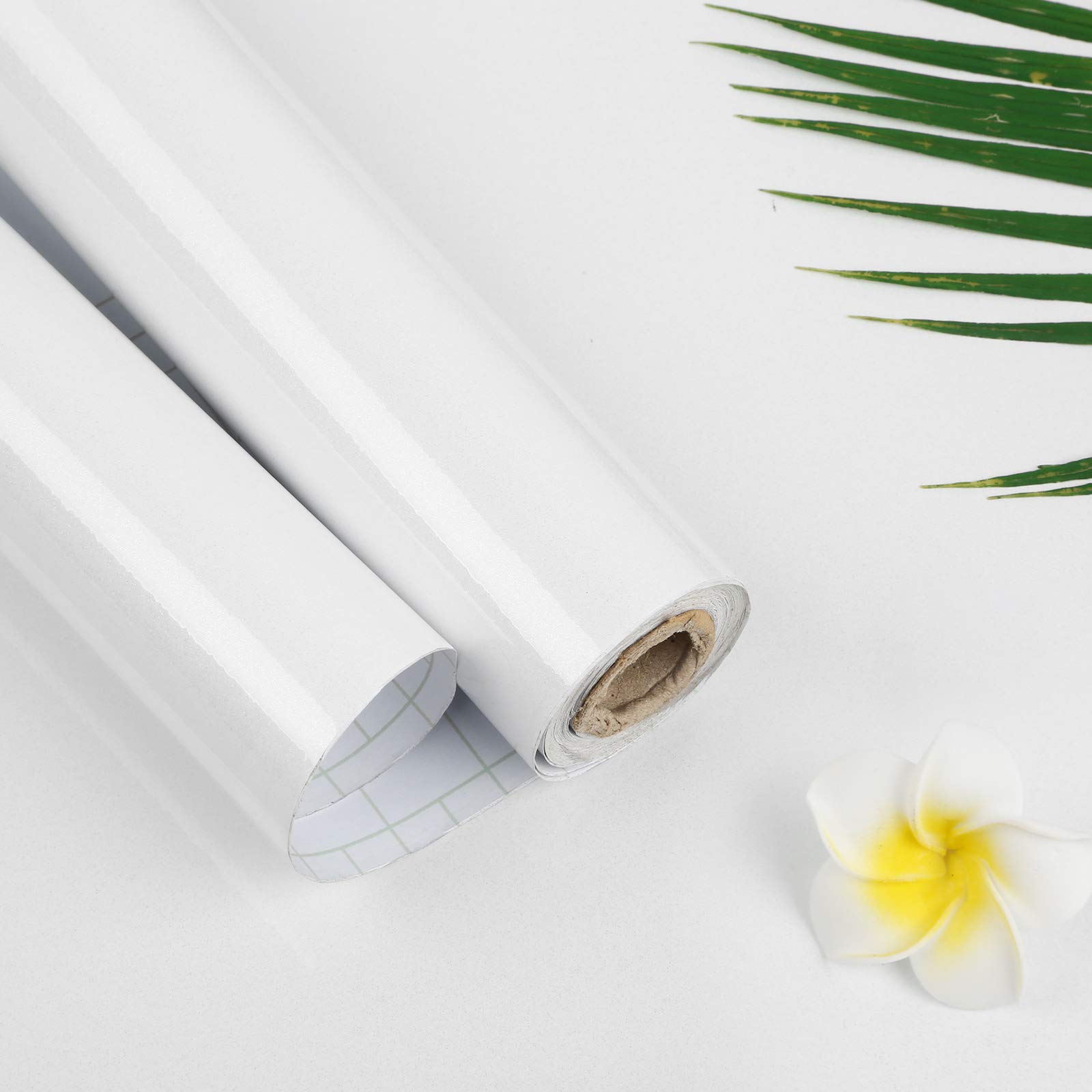 Oxdigi White Glitter Self-Adhesive Contact Paper - 24