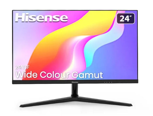 Hisense 24N3F 24-Inch Full HD Monitor with Wide Color Gamut - Perfect for Home Office, Gaming & Graphic Design