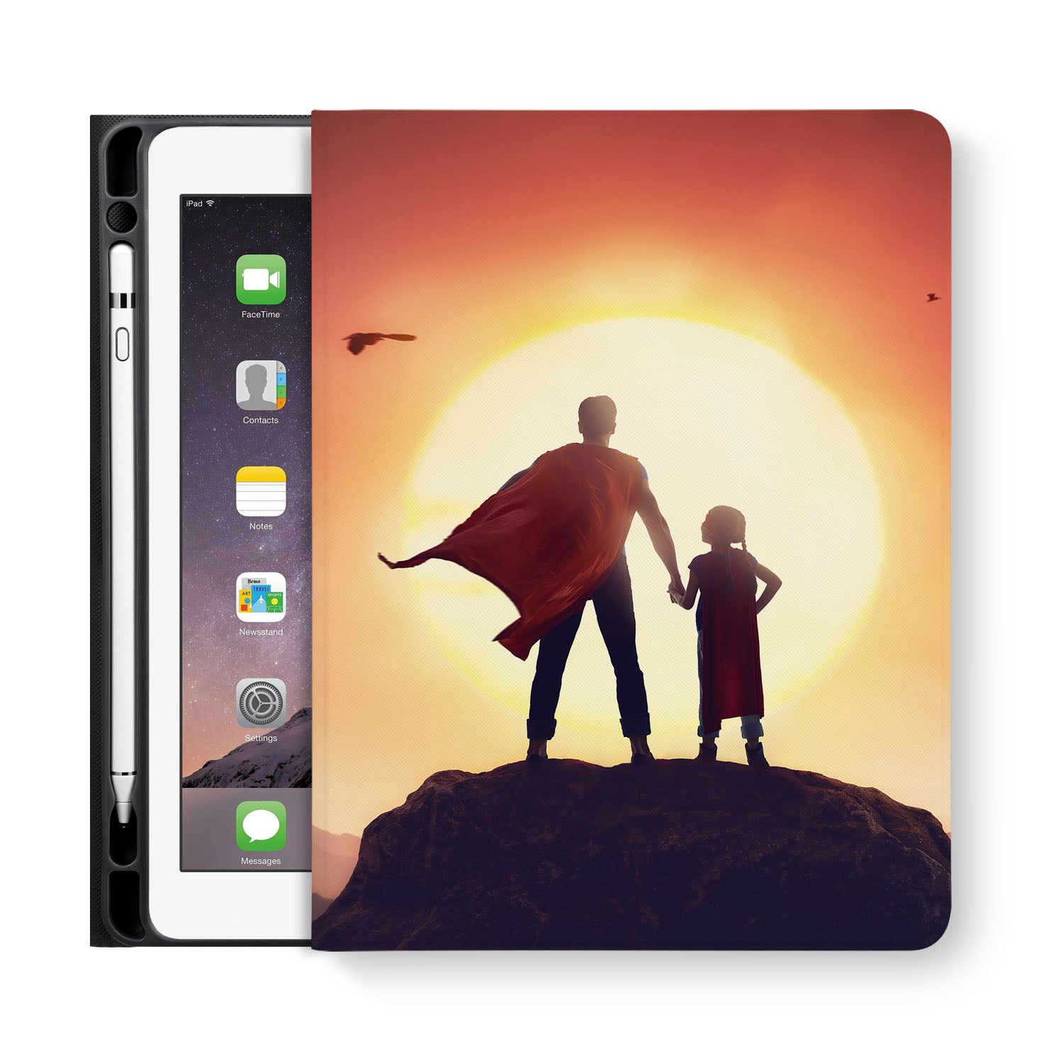 Premium iPad Folio Case with Auto Sleep/Wake - Perfect Gift for Dad on Father's Day - Ideal for Work, Travel & Home Use