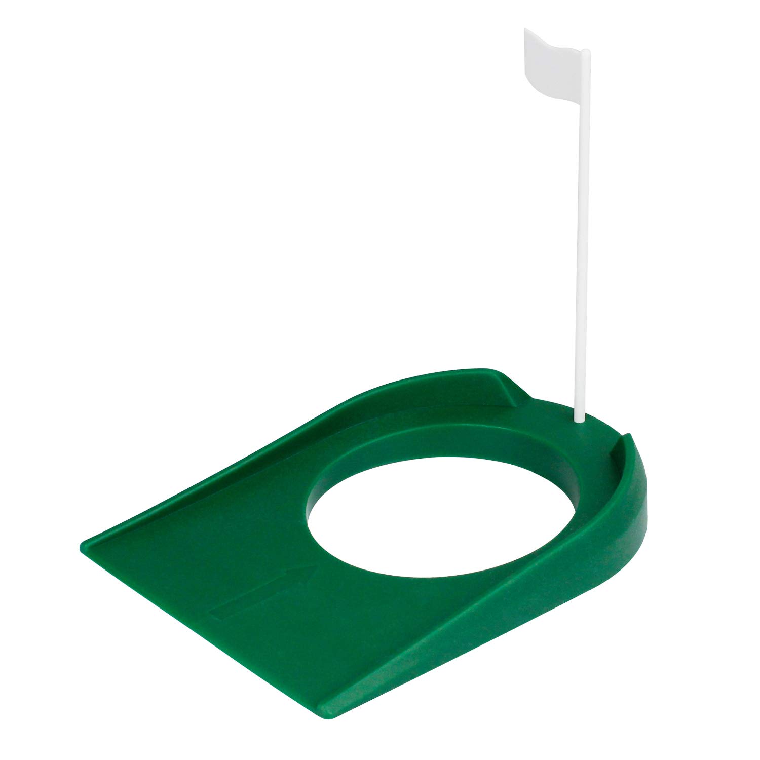 Regulation Golf Putting Cup with Hole & Plastic Flag - Indoor/Outdoor Putt Training Aid for Home, Office & Backyard | Perfect for Golf Practice, Training Drills & Fun Games