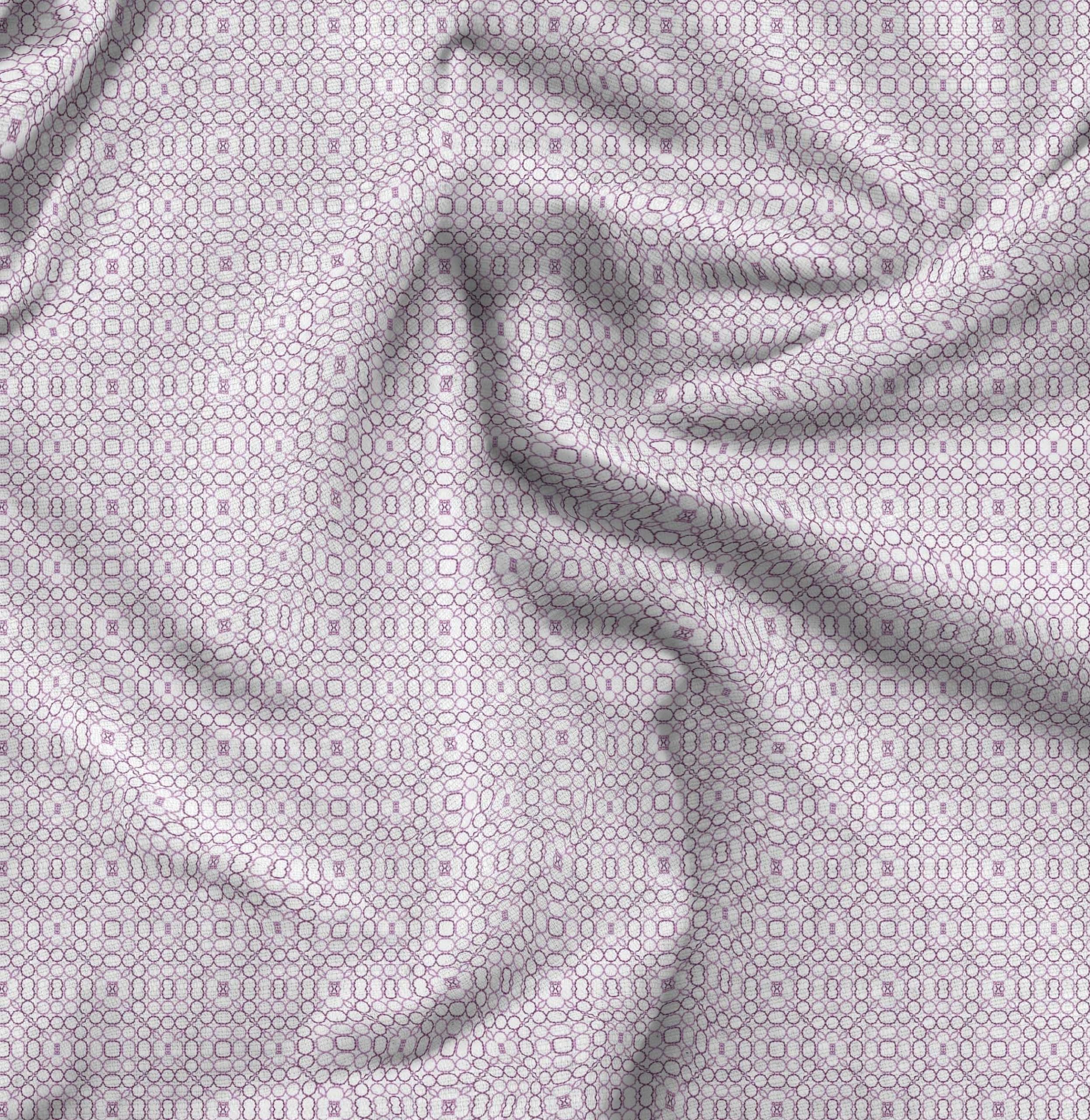 Soimoi Moss Georgette Brown Fabric by The Yard - 42 Inch Wide Geometric Printed Textile for Dresses, Curtains & DIY Crafts - Premium Fashion & Home Decor Material