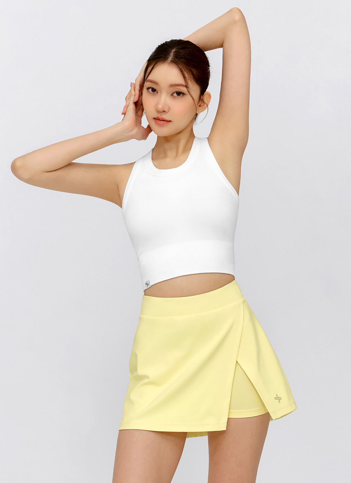 Black Label Power Rise Slit 2-in-1 Skirt - High Waist Flowy Skirt with Slit for Women | Perfect for Work, Date Night & Special Occasions
