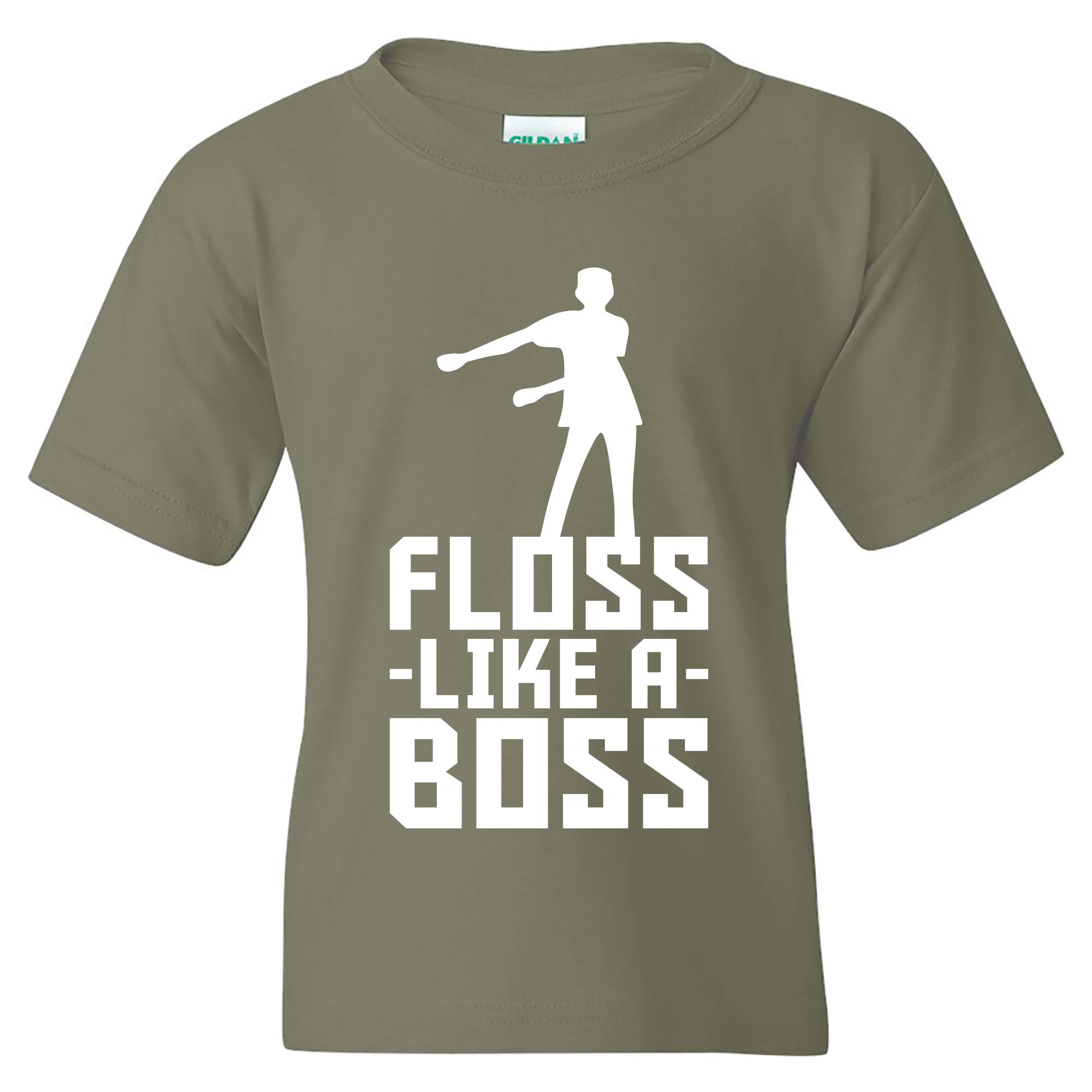 Kids Floss Like A Boss - Funny Floss Dance Emote Youth T-Shirt | Cool Dance Party Outfit for Boys & Girls