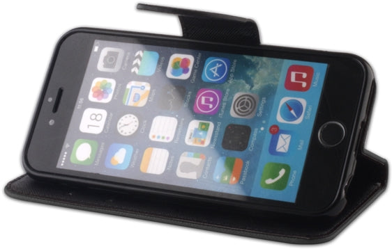Apple iPhone 6 / 6S Wallet Case - Slim Protective Cover with Card Slots - Perfect for Everyday Use, Travel & Business (Black)