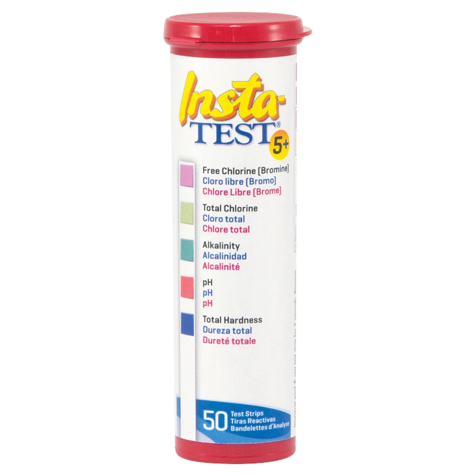 Lamotte Insta-test 5 Pool & Spa Test Strips (2977) - Quick & Accurate Water Testing for Swimming Pools, Hot Tubs & Spas - Easy pH, Chlorine & Alkalinity Monitoring