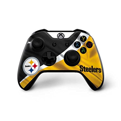 Officially Licensed NFL Pittsburgh Steelers Gaming Skin Decal for Xbox One X Controller - Durable Protective Cover for Enhanced Grip & Style - Perfect for Gaming Enthusiasts & Sports Fans
