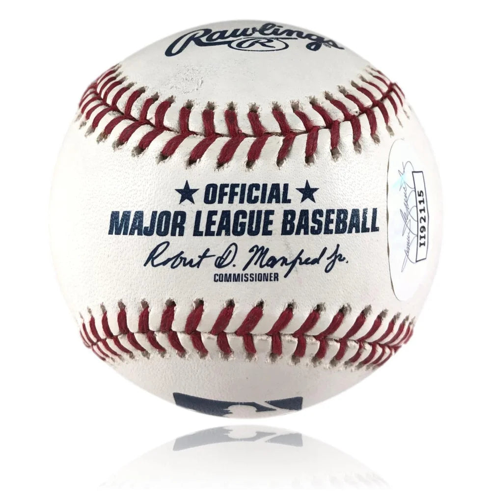 Linda Hamilton Autographed OMLB Baseball with JSA COA - Signed Terminator Memorabilia for Collectors, Fans & Movie Enthusiasts - Perfect for Display, Gifts & Home Decor