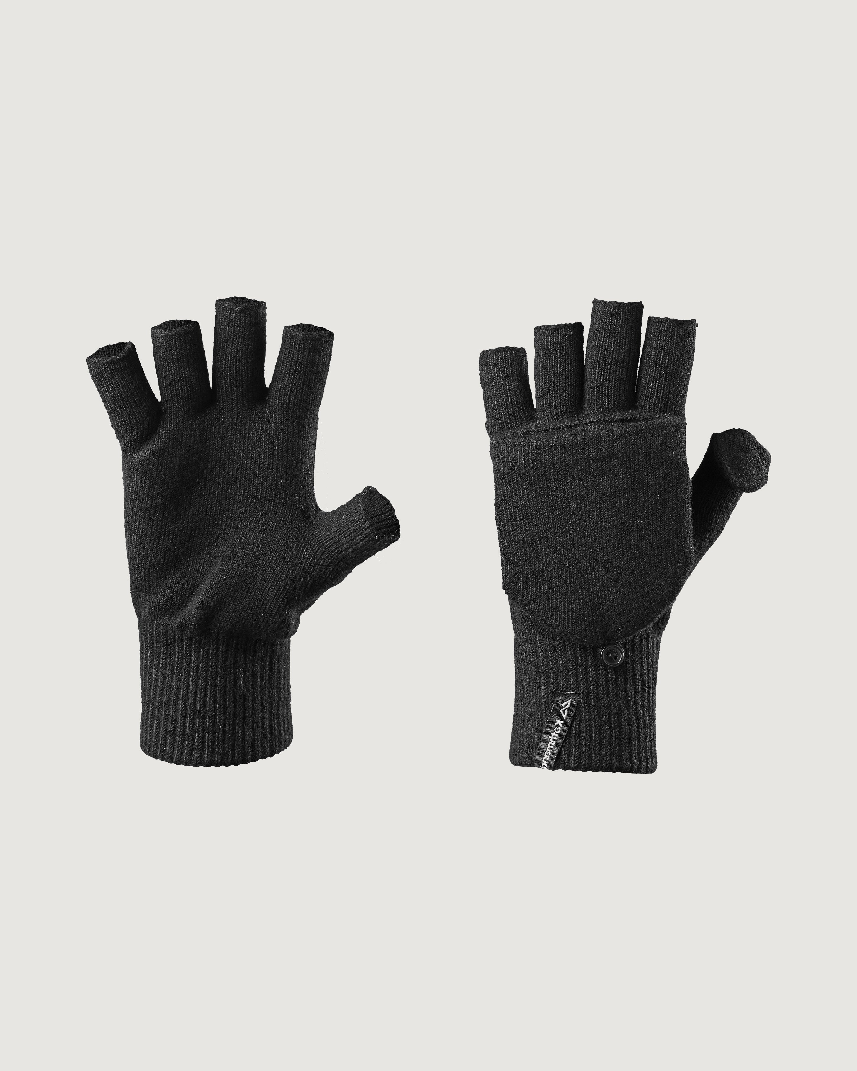 FlipTop Gloves - Black Winter Gloves for Men & Women - Touchscreen Compatible, Warm & Durable for Outdoor Activities, Driving, Skiing & Snowboarding