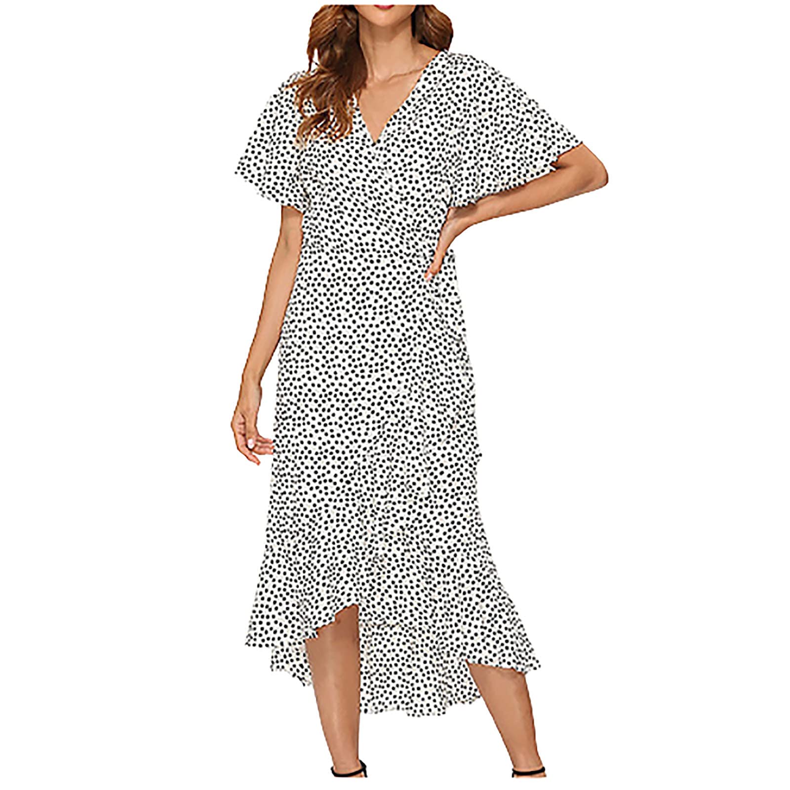 SHOPESSA Women's Elegant Hawaiian Dress - Sexy Party, Beach & Casual Summer Dress for Ladies | Trendy Birthday Outfit for Women | Perfect for Vacations, Date Nights & Tropical Getaways