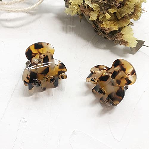 Licogel 6PCS Cute Hair Claw Clips - Non-Slip Small Jaw Clips for Girls' Hair Styling
