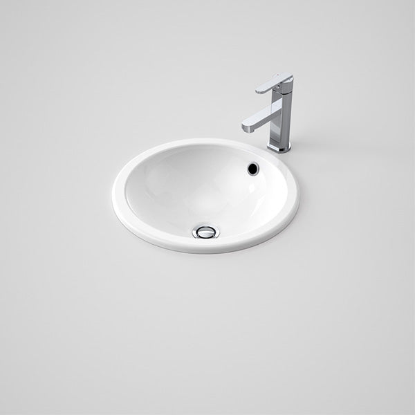 Caroma Cosmo 400mm Undermount or Overmount Bathroom Sink - Modern Drop-in Vessel Basin for Vanity Countertops | Perfect for Home Renovation & Bathroom Remodeling