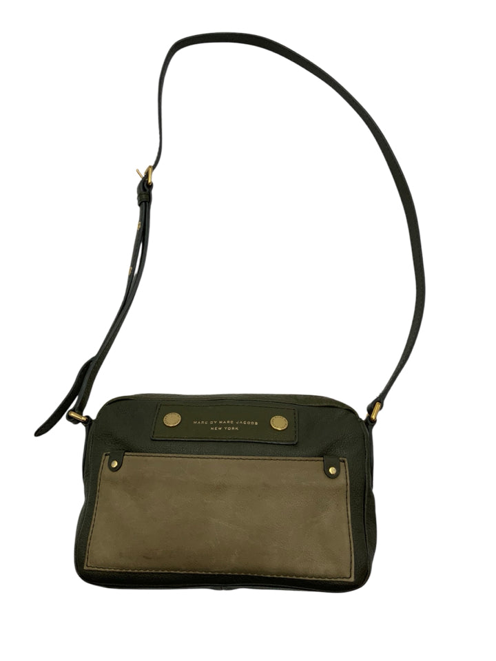 Marc by Marc Jacobs Genuine Leather & Suede Crossbody Bag for Women - Stylish Shoulder Purse for Everyday Use, Travel & Date Night