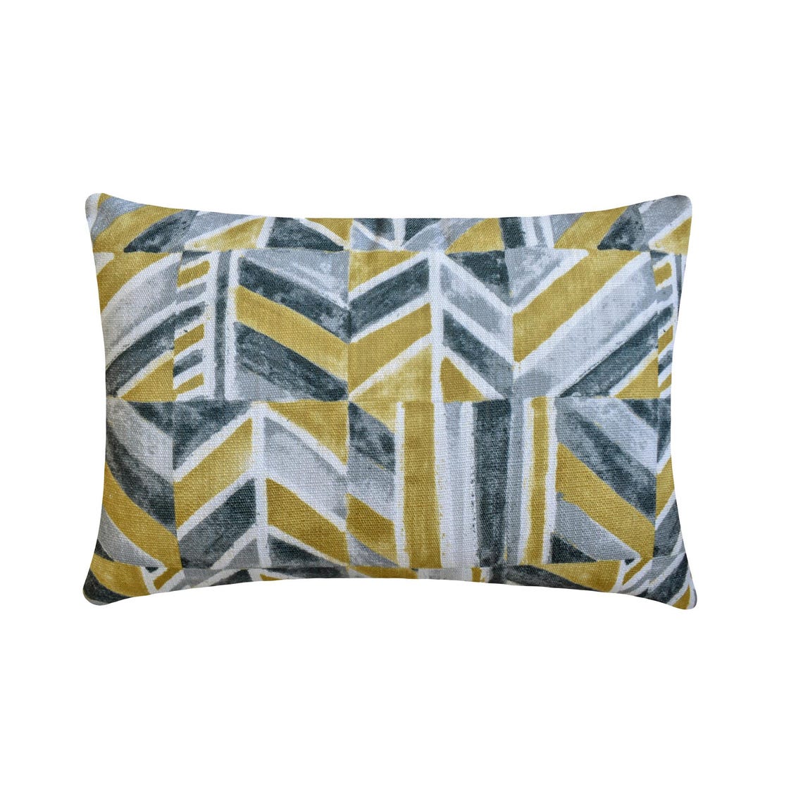 Chartreuse Green Cotton Canvas Lumbar Pillow Cover - Handmade Boho Home Decor for Sofa, Bed, Couch - Perfect for Living Room, Bedroom & Nursery