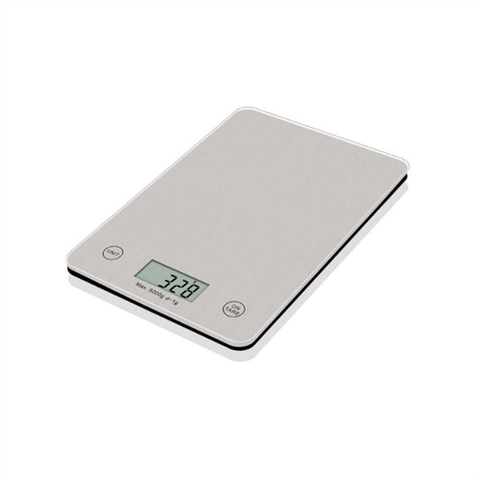 **Precision Digital Kitchen Food Scale - 11lb/5kg Capacity, 1g/0.1oz Accuracy for Cooking, Baking & Meal Prep - Stainless Steel & Tempered Glass Platform (Silver) - Perfect for Home Chefs, Bakers & Health Enthusiasts**