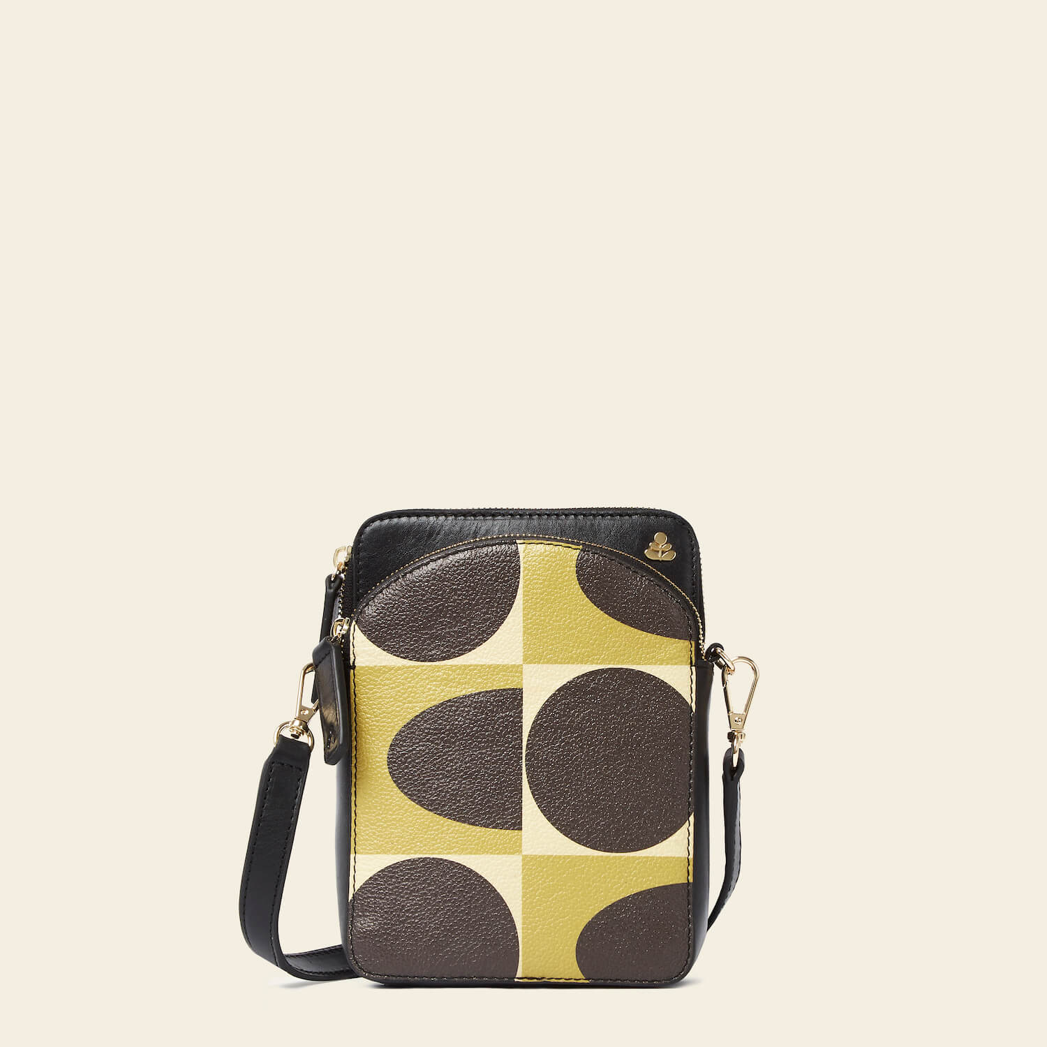Portia Tall Crossbody Bag - Chestnut Spot Square Design for Women | Stylish Shoulder Purse for Work, Travel & Everyday Use