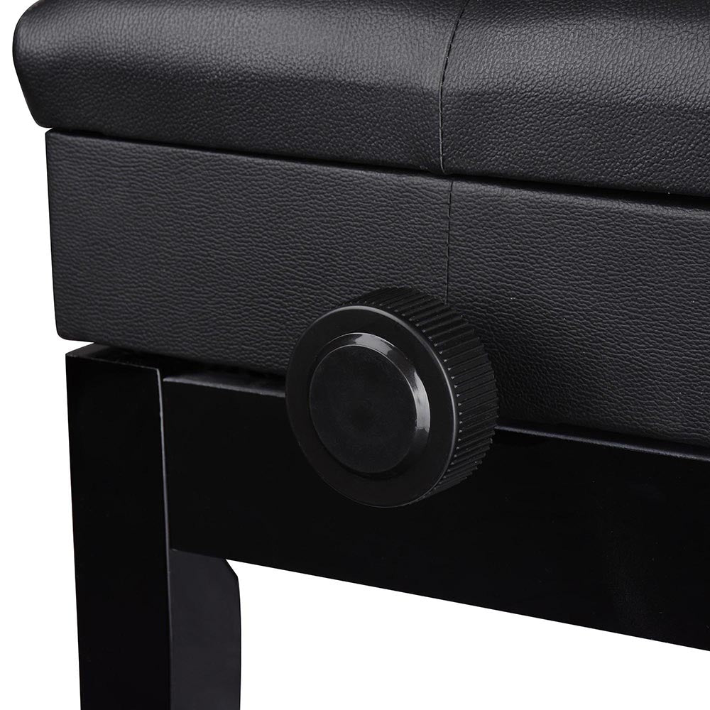 Adjustable Piano Bench with Storage - Comfortable & Sturdy Piano Stool for Home, Studio, or Classroom - Perfect for Musicians, Teachers & Students