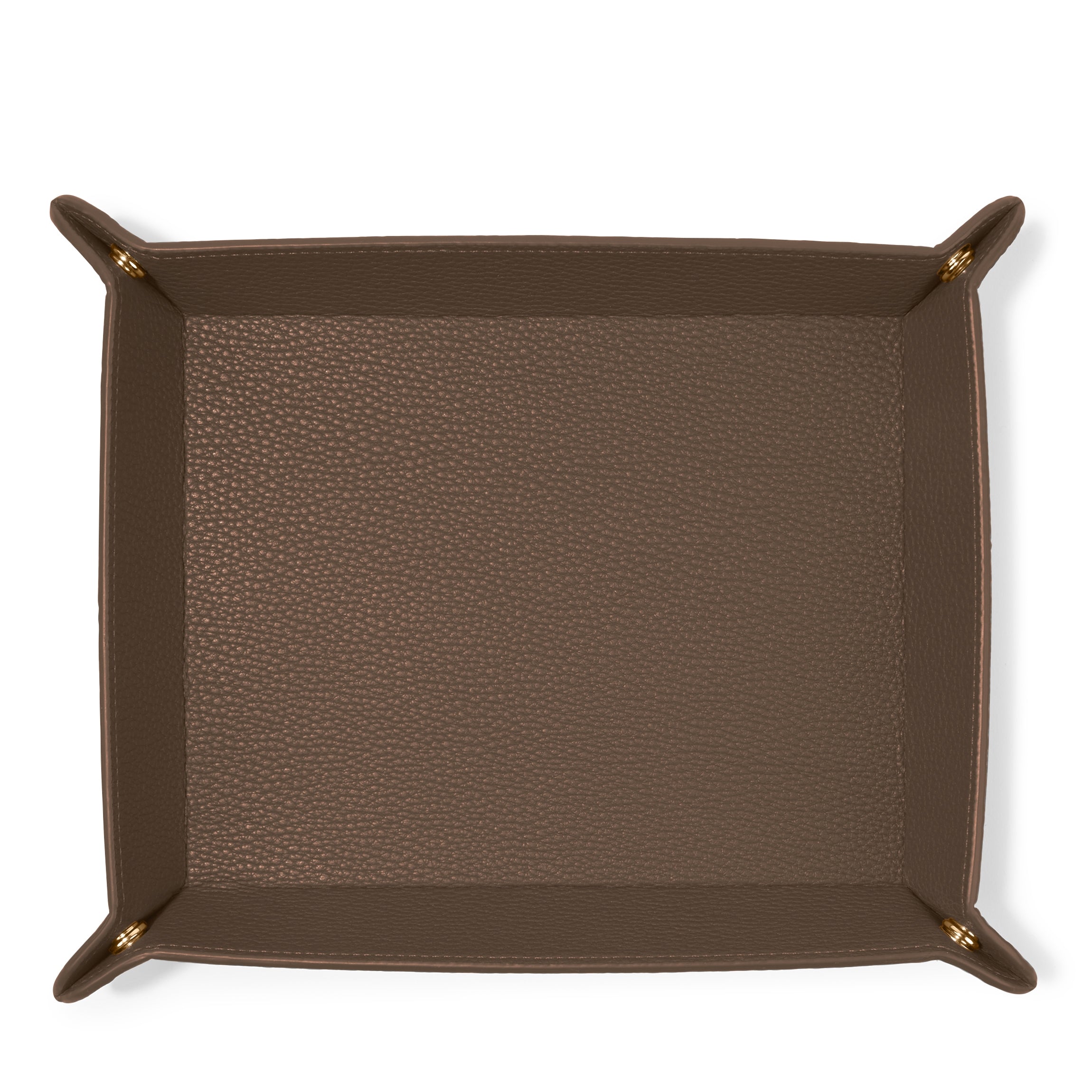 Premium Rectangle Valet Tray in Cocoa Brown - Stylish Organizer for Keys, Wallet & Jewelry | Perfect for Entryway, Bedroom & Office Desk Organization