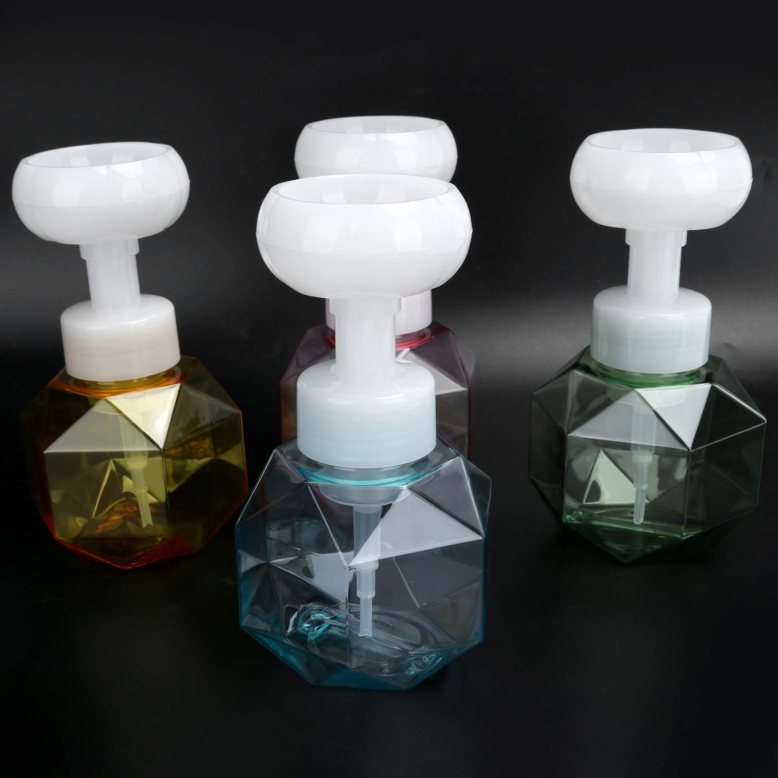 300ml Refillable Foaming Bottle - Mini Flower-Shaped Recyclable Hand Soap & Shower Gel Dispenser for Bathroom, Kitchen & Travel | Eco-Friendly Cosmetic Container