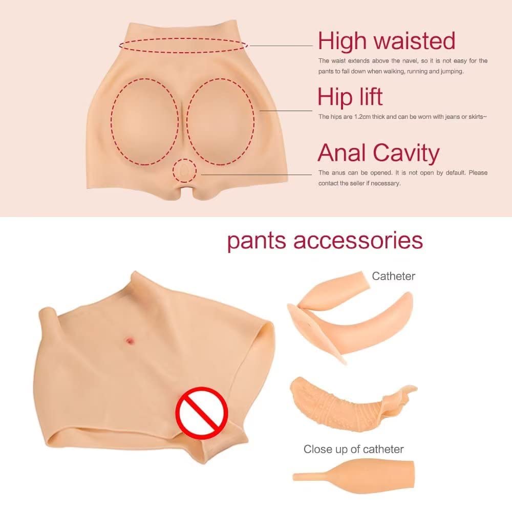 Men's Silicone Butt Lifter Panty - Hip Enhancer Underwear for Crossdressers, Drag Queens & Transgender - Perfect for Cosplay, Night Out & Body Shaping