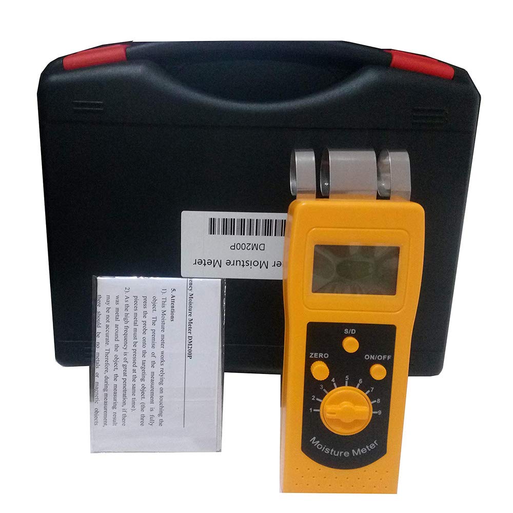 Professional Paper Moisture Meter Tester - Digital Moisture Content Analyzer for Paper, Wood & Building Materials (0.00-2.00% d / 0.0-98.0% s) - Perfect for Paper Mills, Printing Shops & Construction Sites