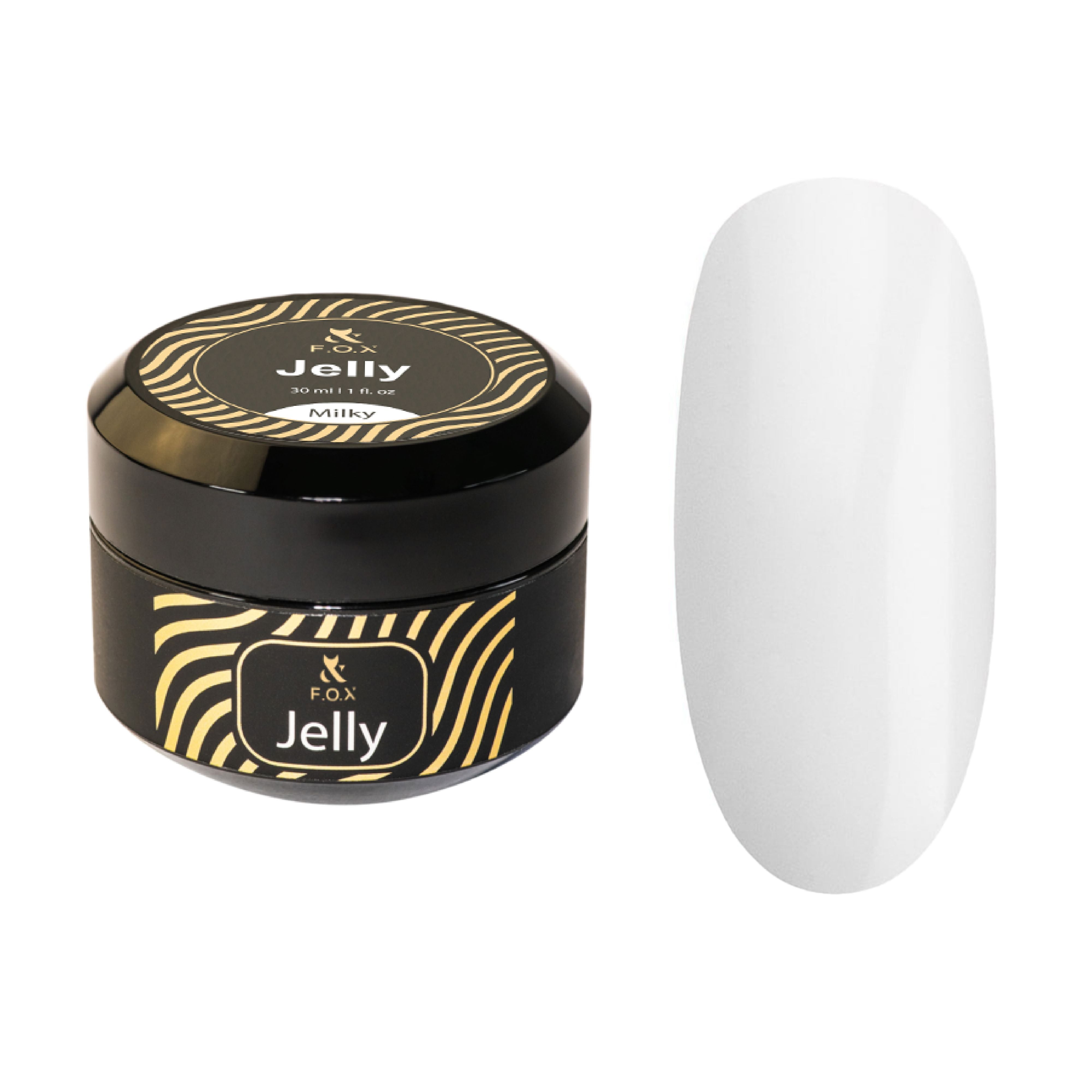 F.O.X Jelly Milky Hydrating Lip Gloss - 30ml Moisturizing Lip Balm for Dry Lips | Perfect for Daily Wear, Night Care & Makeup Looks