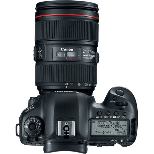 Canon EOS 5D Mark IV DSLR Camera with EF 24-105mm f/4L IS II USM Lens & Battery Grip Bundle - Professional Photography for Weddings, Portraits & Travel (USA Stock)