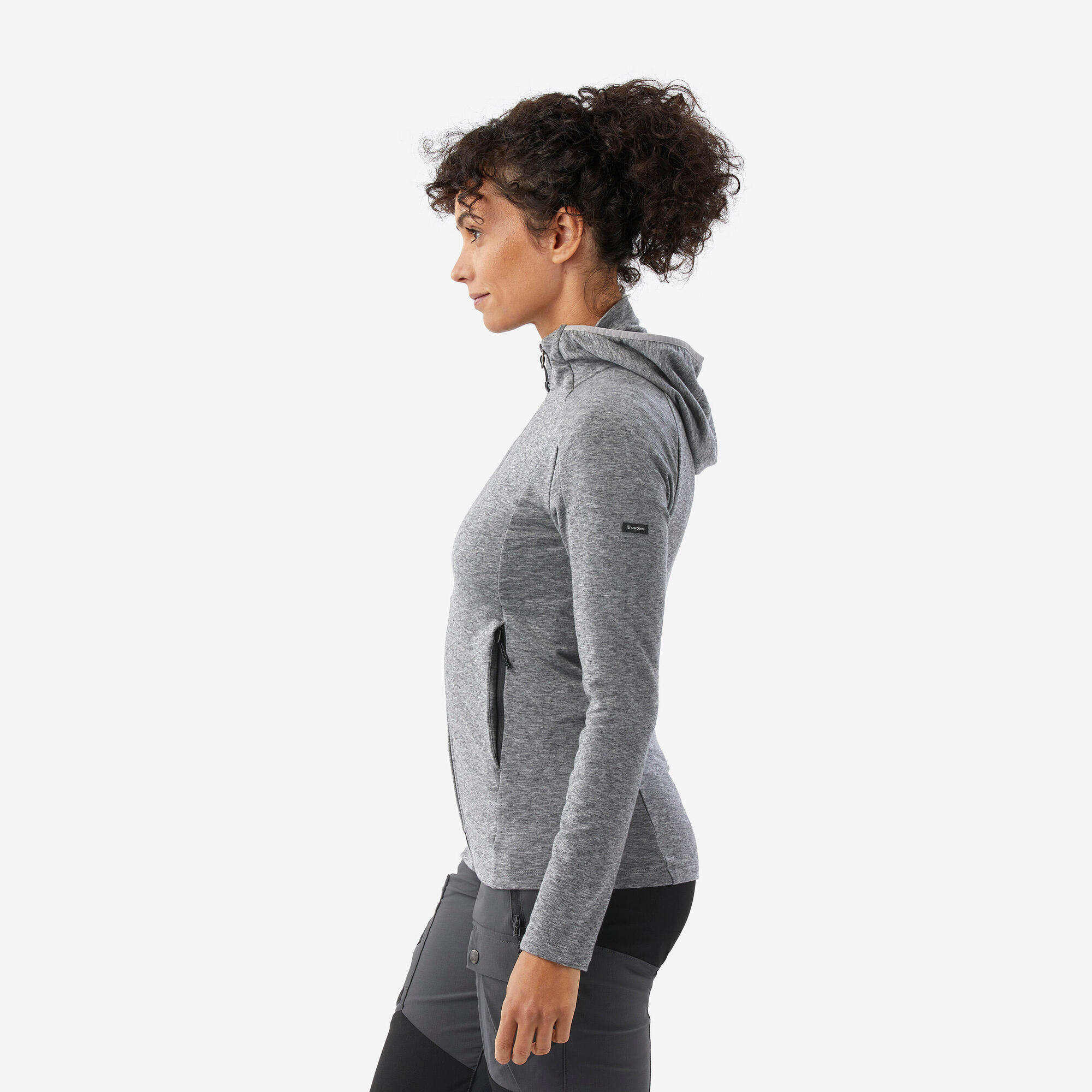 Simond Women's Merino and Lyocell Hooded Jacket - Soft Warm Winter Coat with Breathable Fabric for Outdoor Hiking, Travel & Casual Wear
