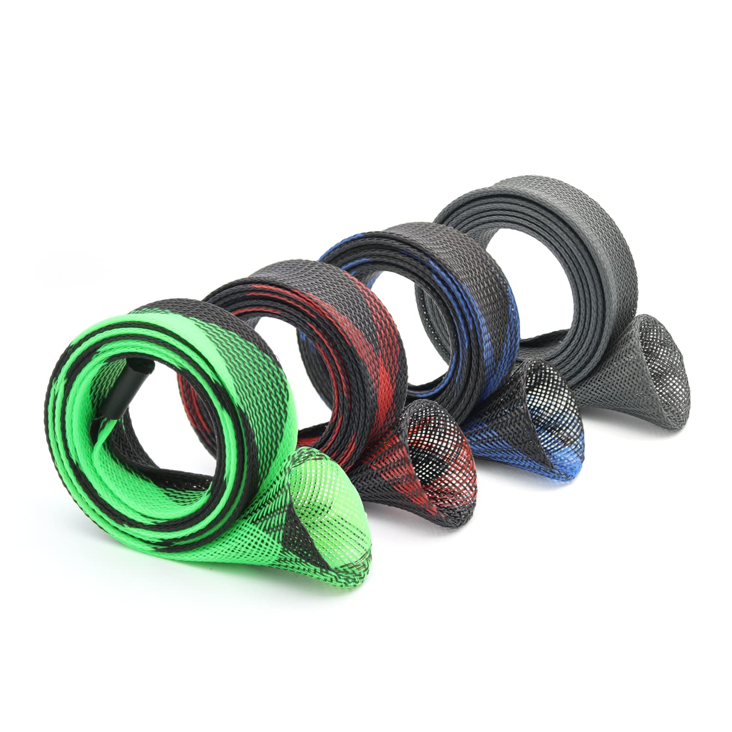 Antler Peak Outdoors Adjustable Fishing Rod Sleeves - Protective Baitcasting Rod Covers for Travel & Storage | Durable Rod Socks for Saltwater & Freshwater Fishing Gear