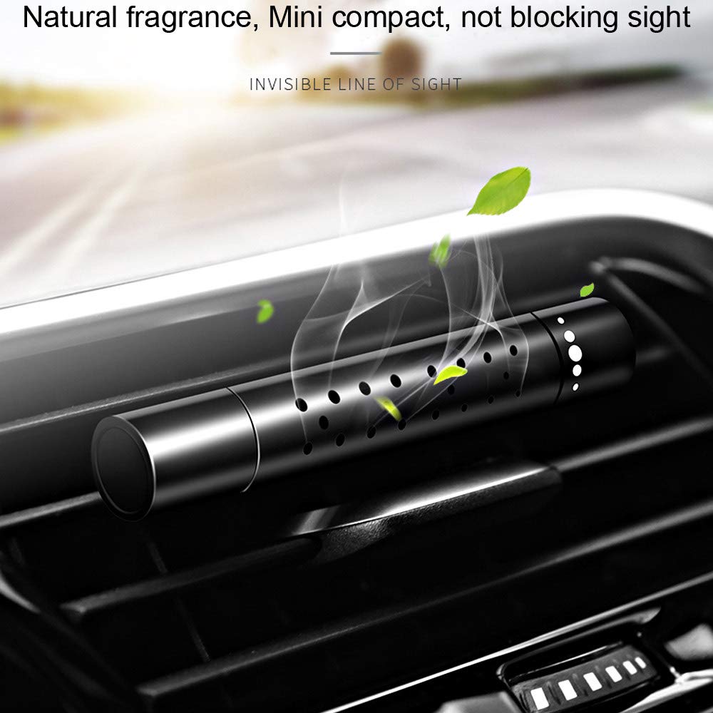 Premium Car Air Freshener Vent Clip - 5 Refillable Aromatherapy Sticks (Red) | Long-Lasting Fragrance for Cars, Trucks & SUVs | Ideal for Commuting, Road Trips & Rideshare Vehicles
