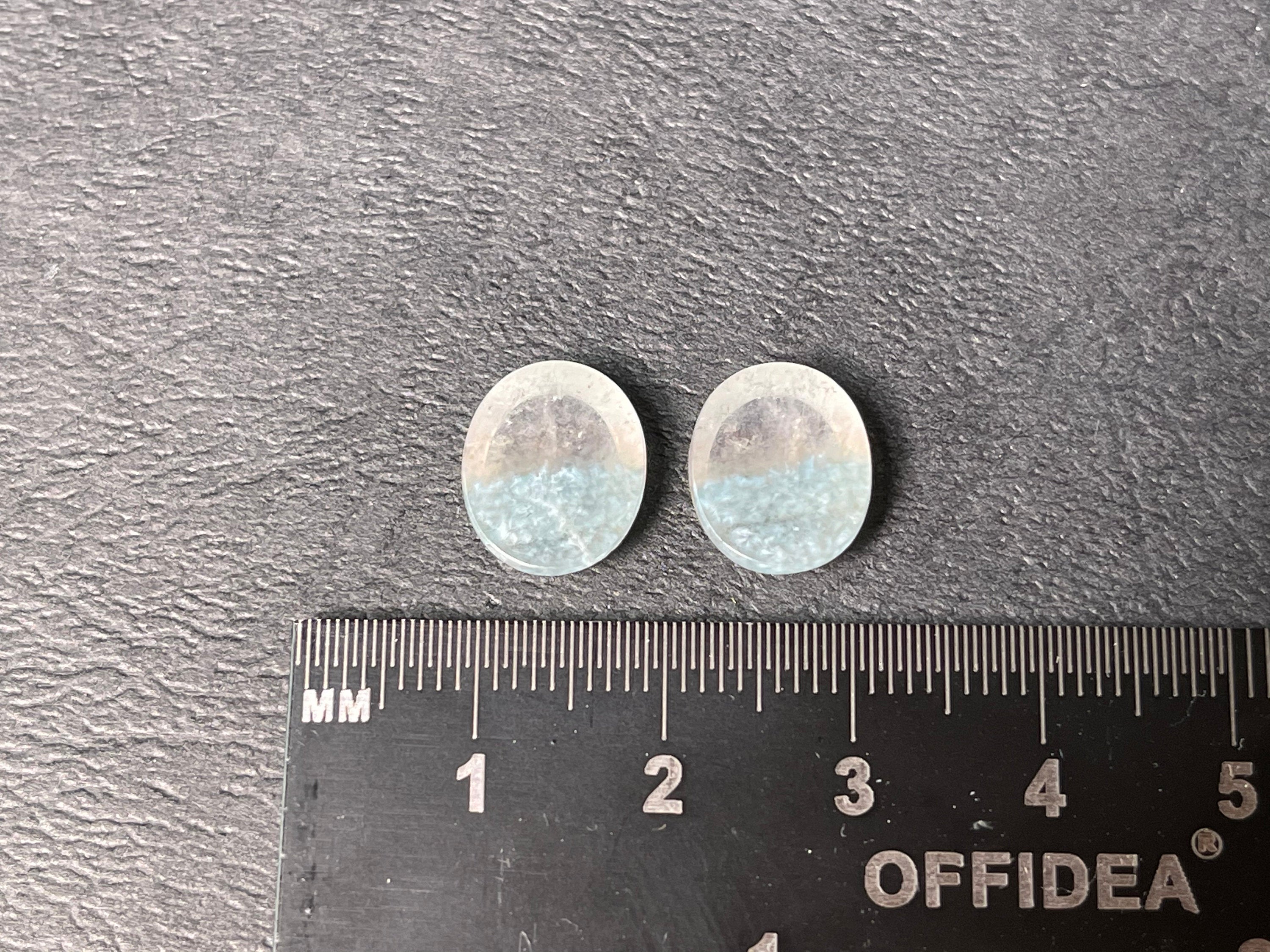 GILALITE Cabochons | Medusa Paraiba Quartz Striped Oval Gemstones for Jewelry Making (43819) | Perfect for Necklaces, Earrings & DIY Craft Projects