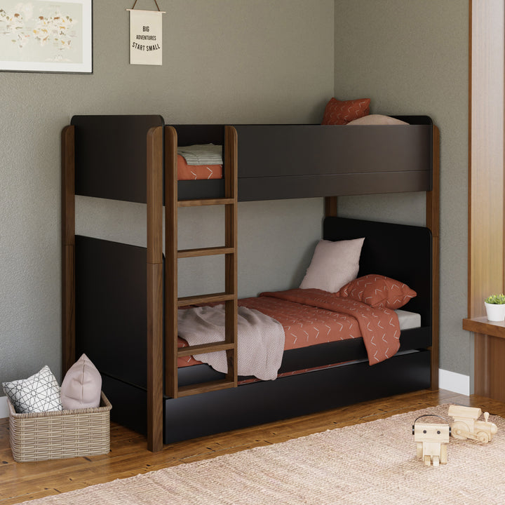Babyletto Tip Toe Bunk Bed - Twin Over Twin Kids Bunk Bed with Ladder, Safety Rails & Modern Design | Perfect for Small Rooms, Shared Kids Bedrooms & Sleepovers