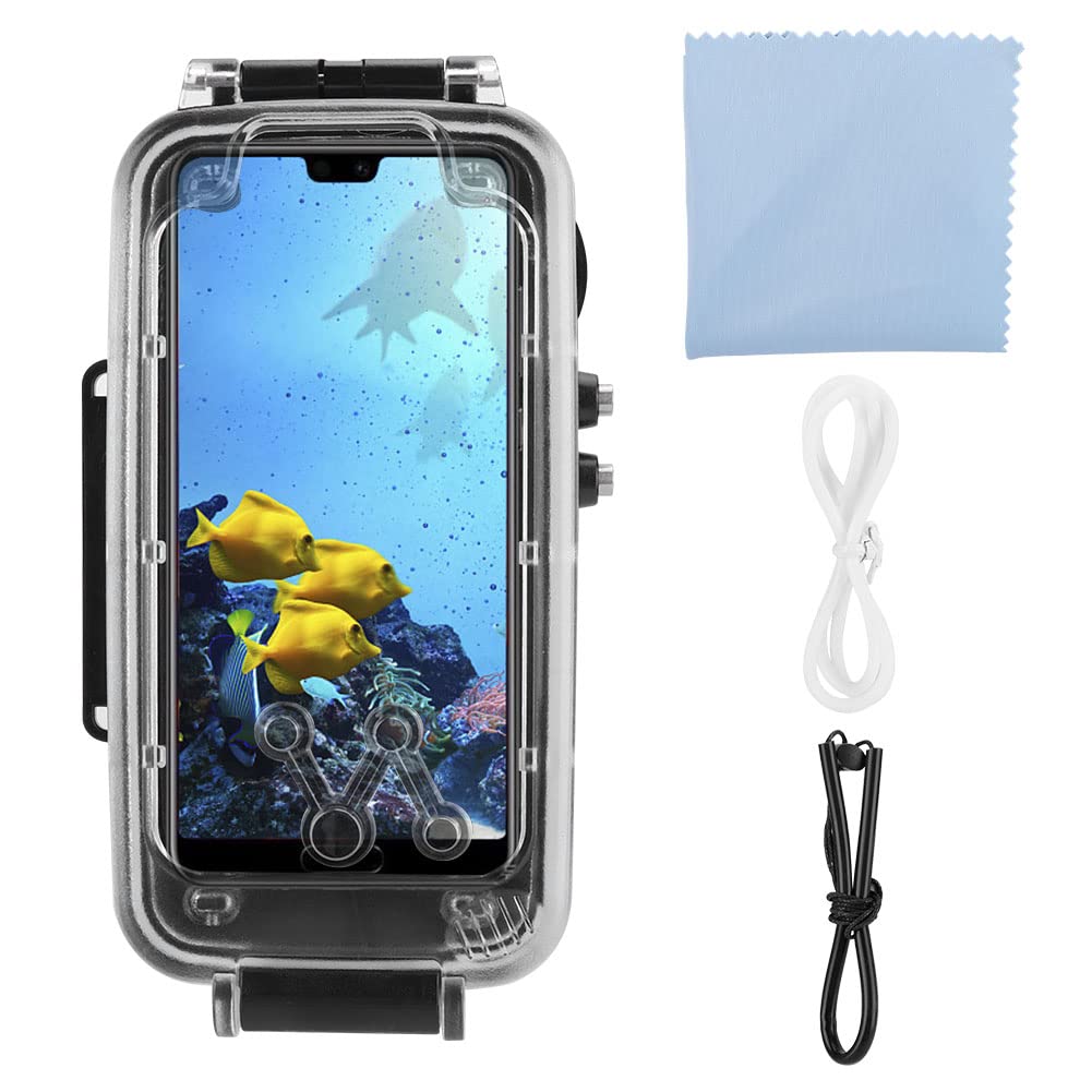 Yuehuam 40m Waterproof Diving Phone Case for Huawei P20 Pro - Underwater Protection Case for Swimming, Snorkeling & Beach Activities