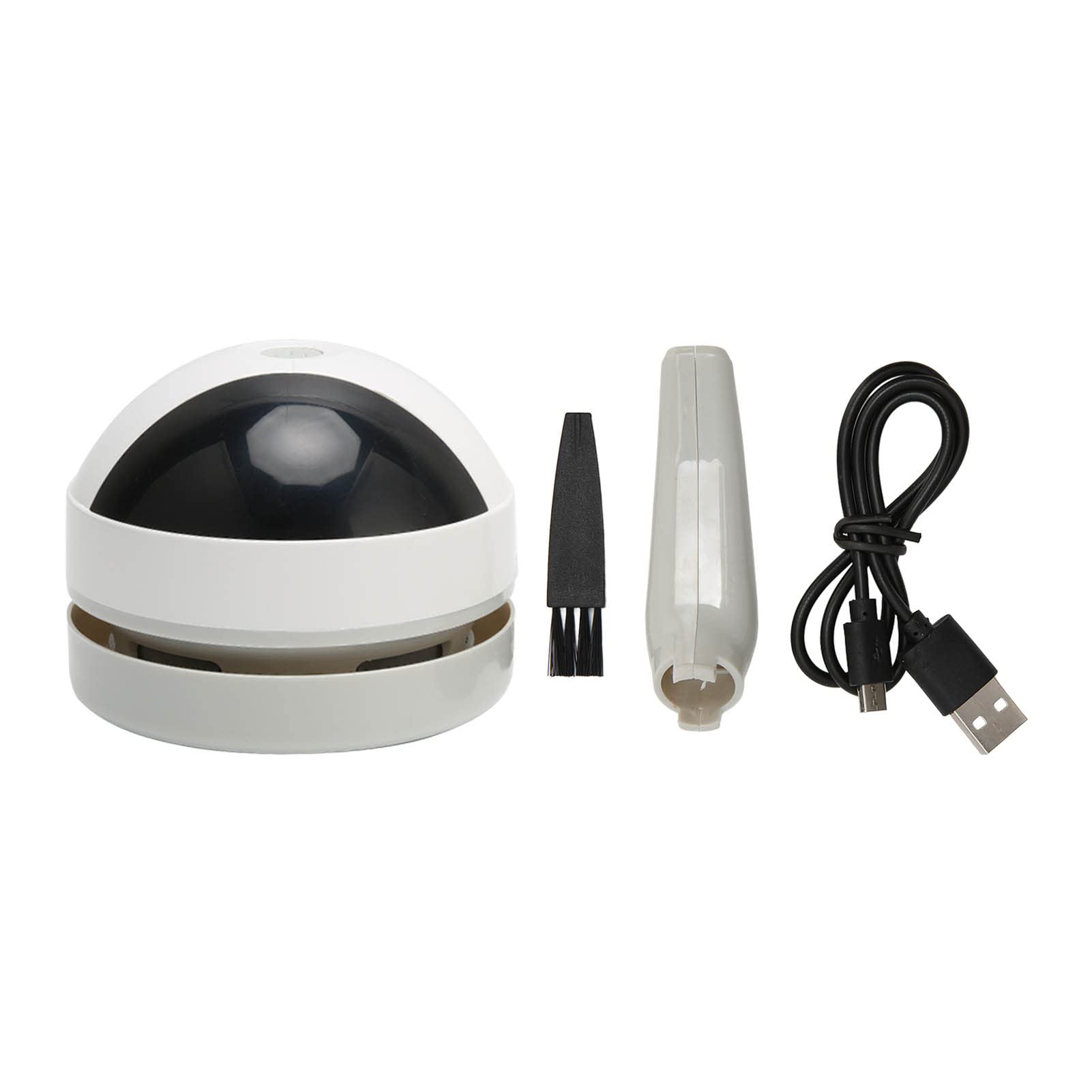 Rechargeable Handheld Mini Desktop Vacuum Cleaner with Brush - Portable Dust Sweeper for Home, Office, Desk, Keyboard & Car - Lightweight & Automatic Cleaning