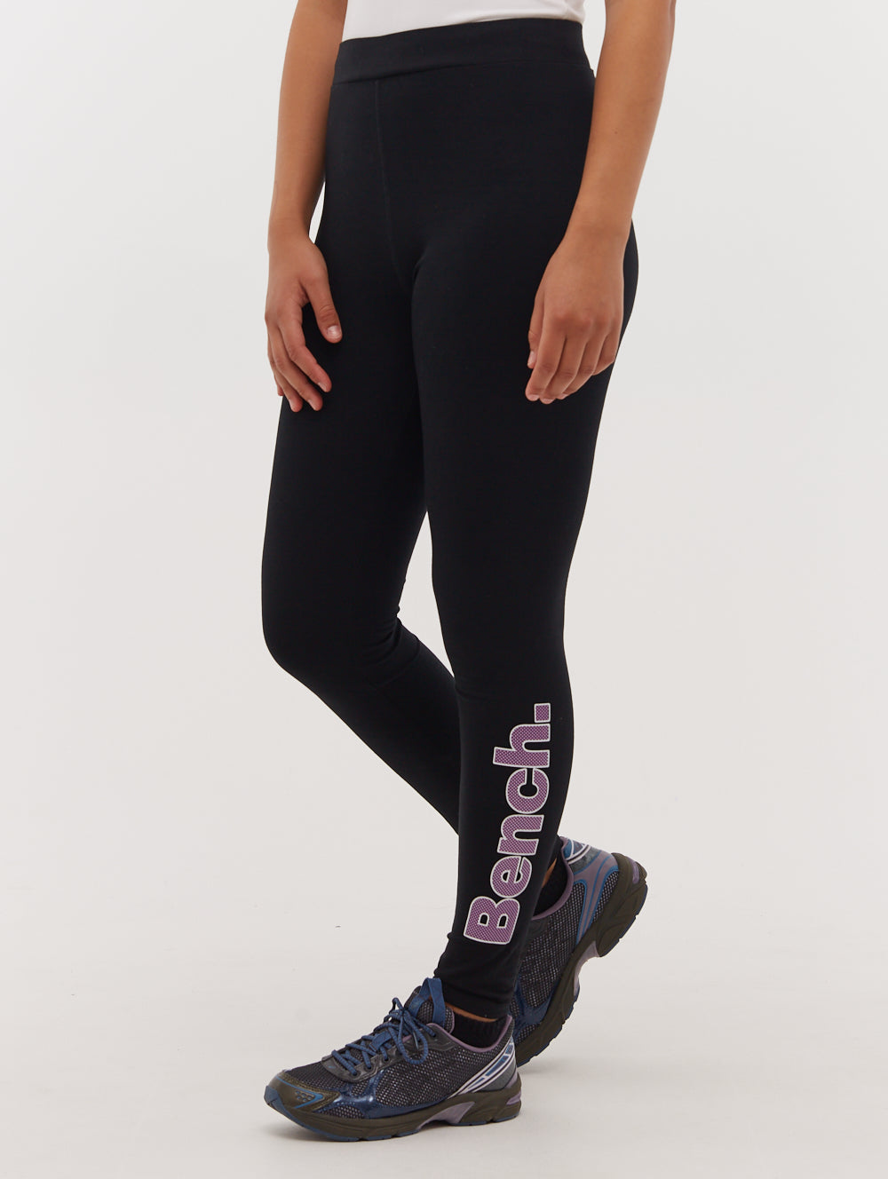 Elira High Waist Yoga Pants with Logo - Women's Stretchy Workout Leggings for Running, Gym & Lounge Wear