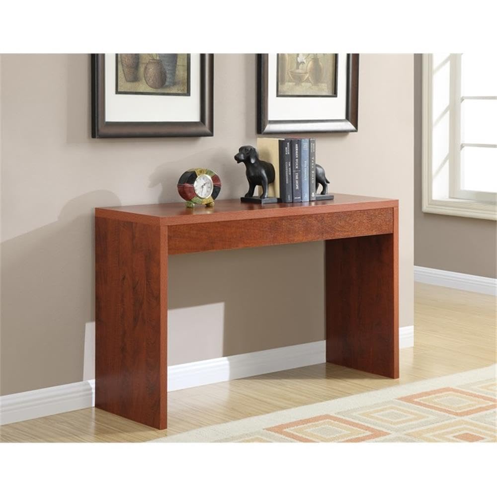 Convenience Concepts Northfield 48-Inch Console Table - Modern Sofa Table for Living Room, Contemporary Entryway Hall Table, Foyer Display Table in Cherry Finish | Perfect for Home Decor, Small Space Furniture & Entryway Organization