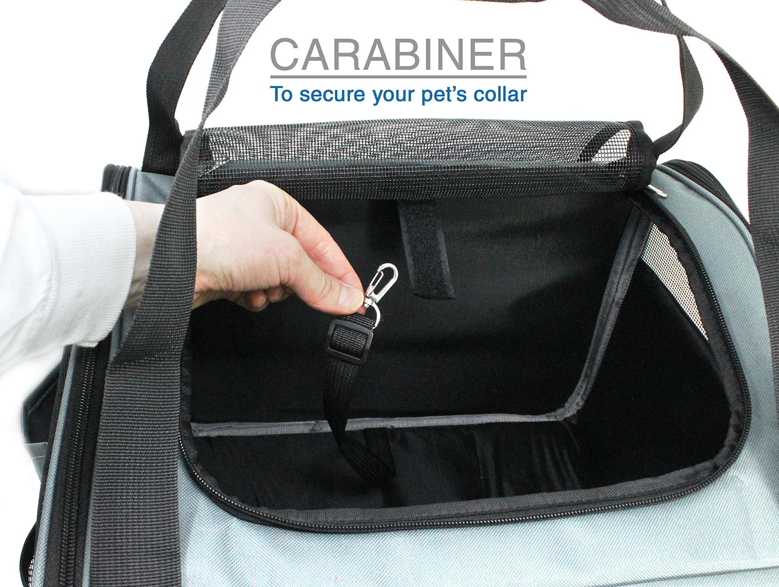 VViViD Pet Car Travel Accessories - Dog Booster Seat & Travel Carrier Bag for Small to Medium Dogs - Perfect for Road Trips & Vet Visits