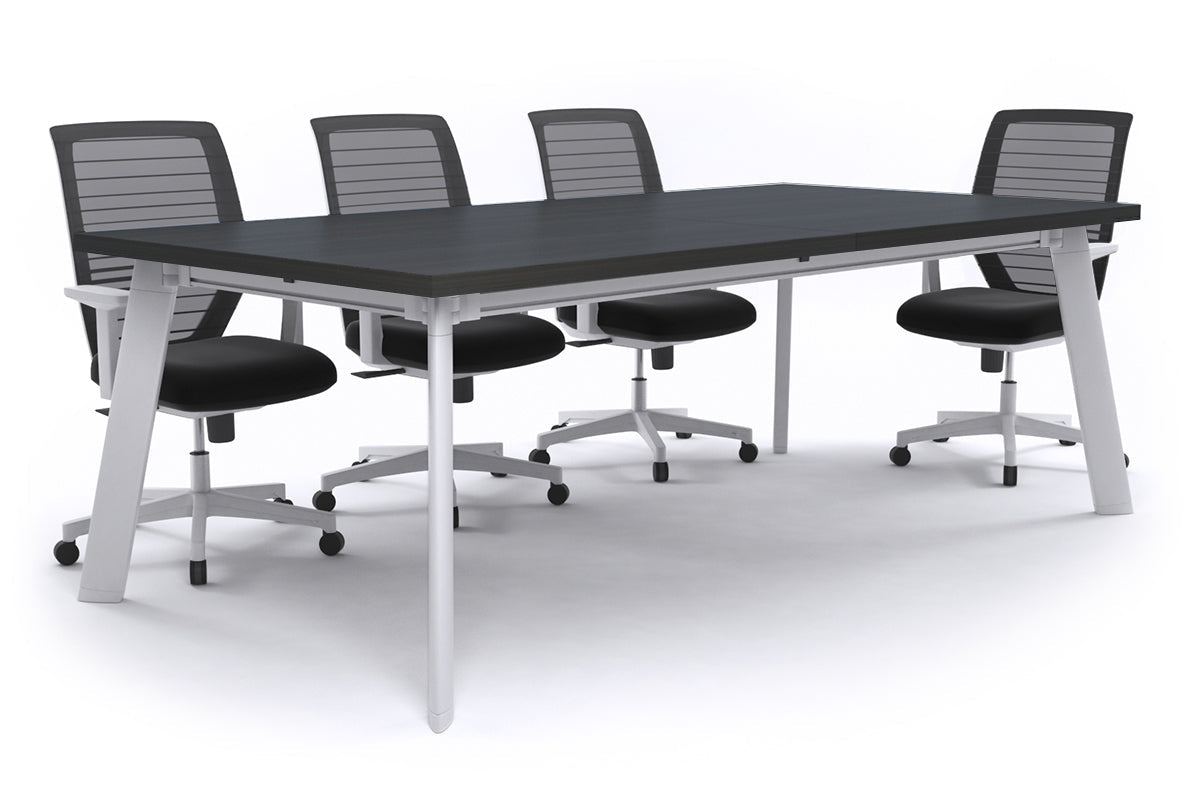 Adjustable Switch Meeting Room Table 2400L x 1200W - Modern Conference Table for Office Meetings & Collaborative Workspaces