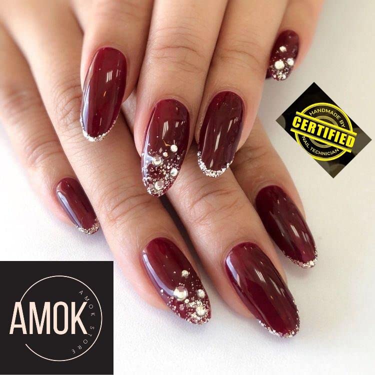 12 Pack Reusable UV Treated Press-On Nails with Glossy Gel Finish - Long Lasting Fake Nails for Women | Perfect for Parties, Weddings, and Everyday Glam