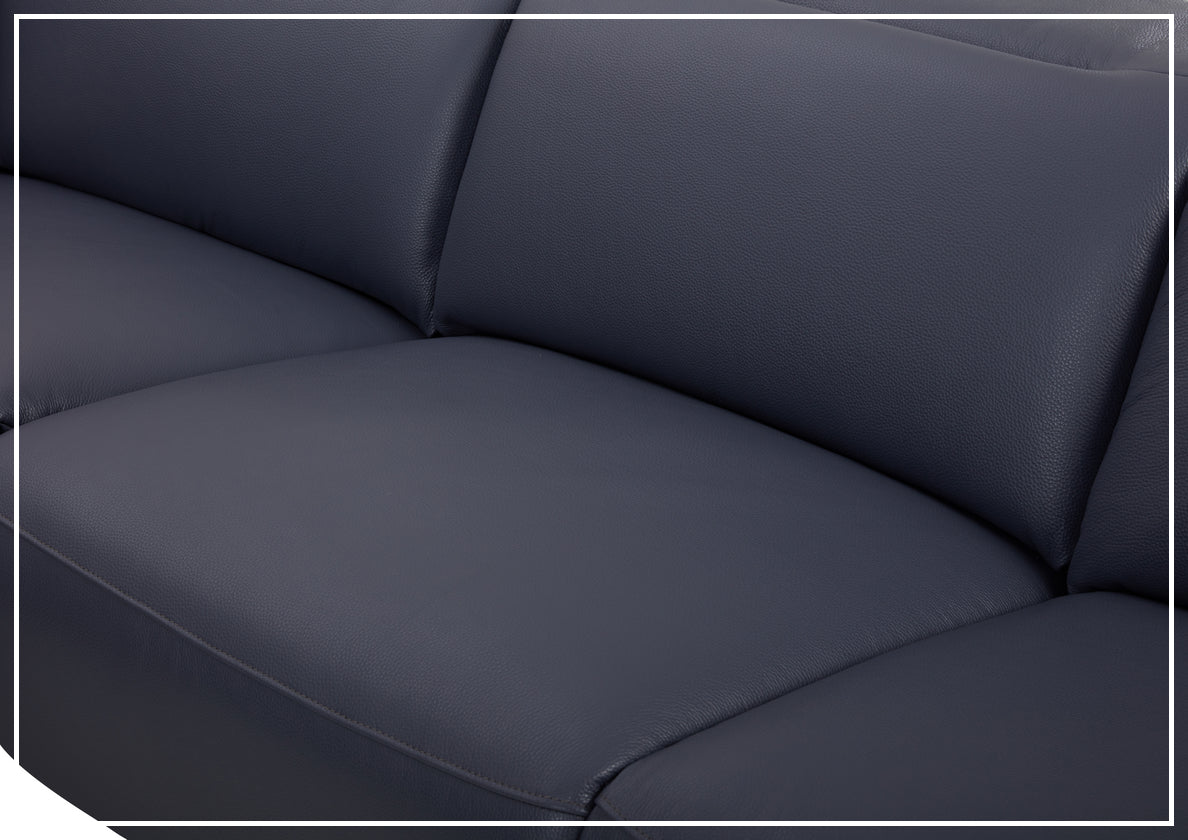 Gio Italia Picasso 6-Piece Motion Recliner Sectional Sofa Set with Power Recline & Cup Holders - Modern L-Shaped Living Room Furniture for Home Theater & Family Gatherings