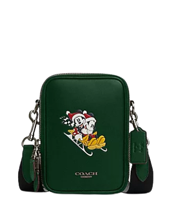 Coach Disney x Coach Stanton Crossbody Bag with Winter Motif - Stylish and Functional for Holiday Parties & Winter Travel