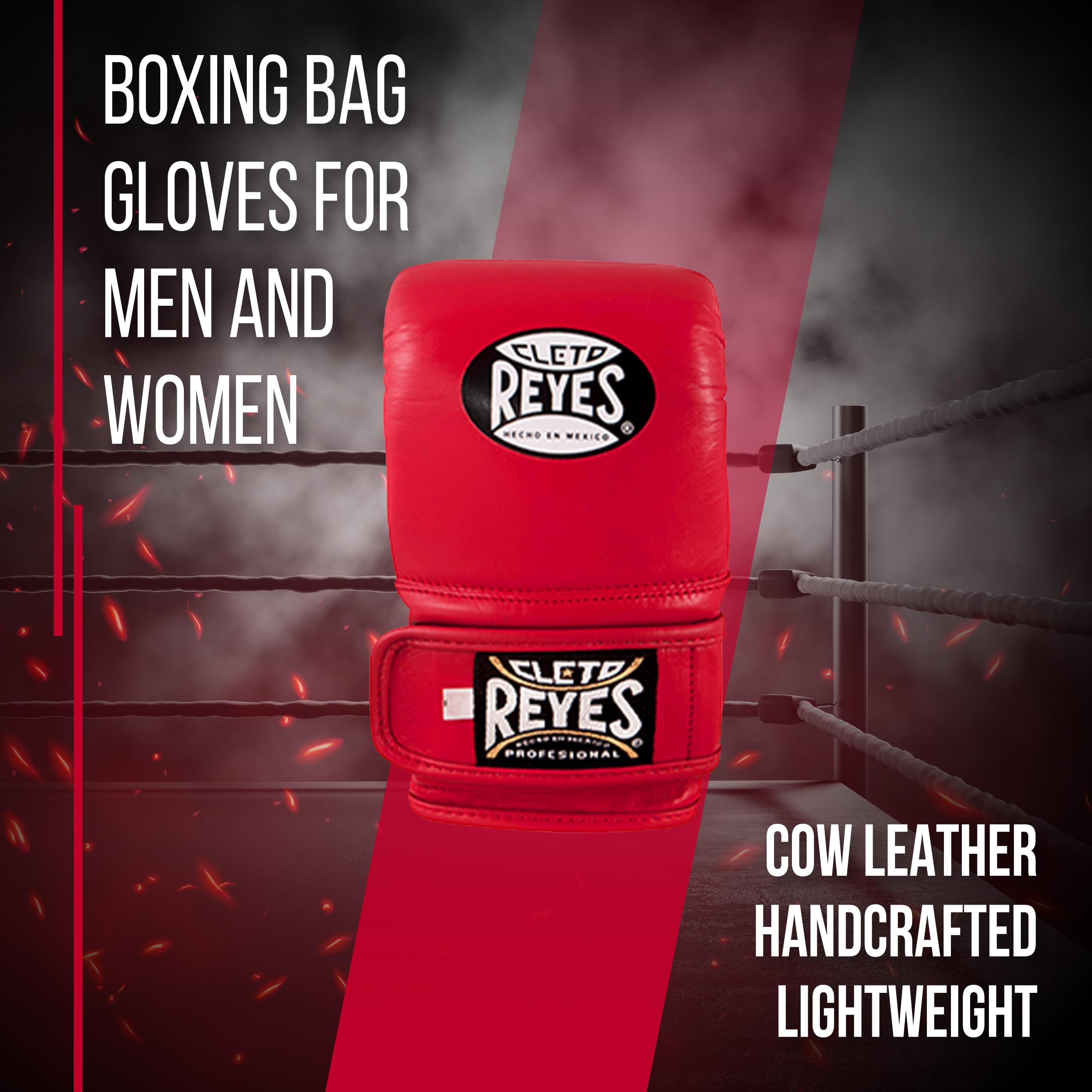 Cleto Reyes Professional Boxing Gloves for Men & Women - Premium Training & Sparring Gloves with Secure Hook & Loop Closure - Ideal for Heavy Bag, Speed Bag & MMA Training