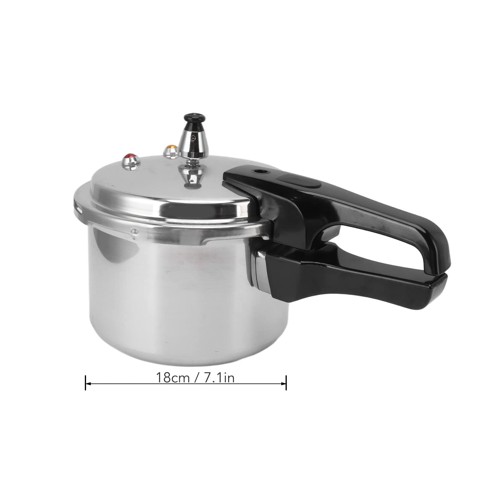 Yctze 3L Aluminum Pressure Cooker for Gas Stove - Fast & Safe Cooking, Perfect for Small Families & Camping - Ideal for Soups, Stews & Rice Dishes