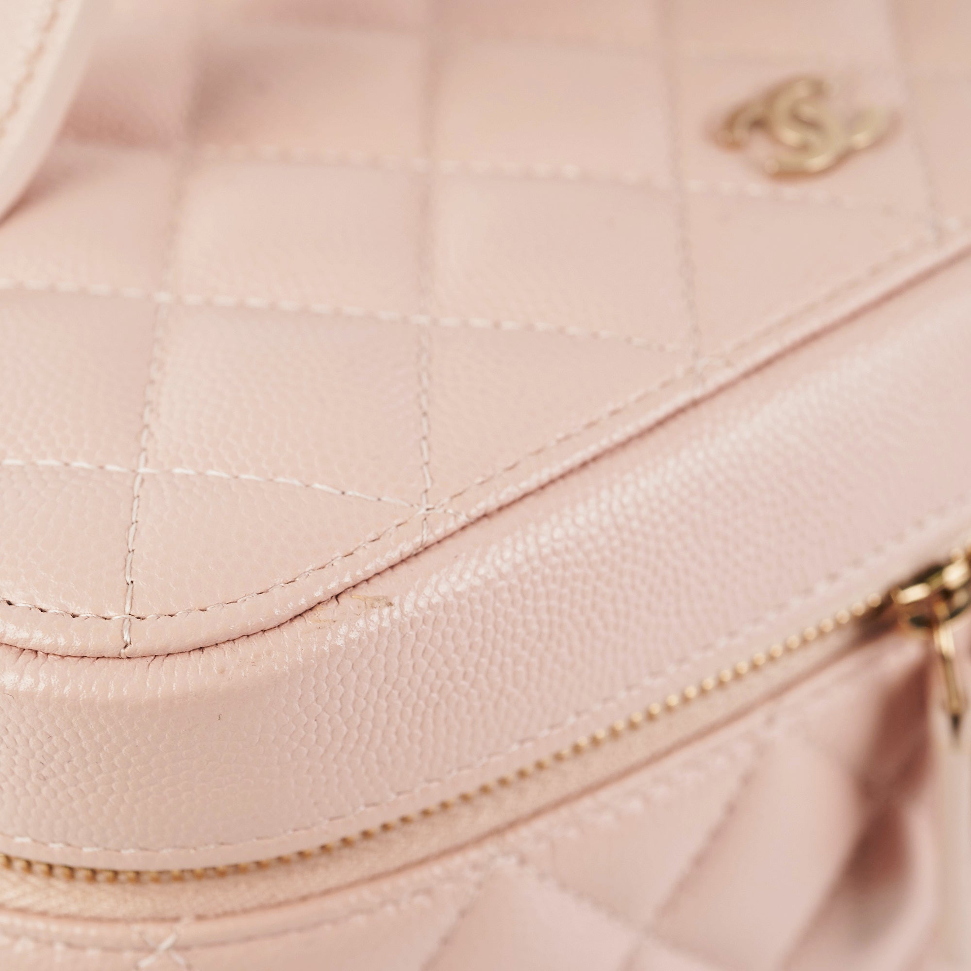 Chanel Pink Caviar Vanity Case 21C - Luxury Makeup Bag for Women | Perfect for Travel, Bridal & Everyday Use