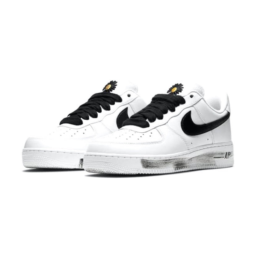 Nike Air Force 1 Low Paranoise G Dragon White Black Sneakers - Limited Edition Men's Basketball Shoes for Streetwear & Casual Fashion