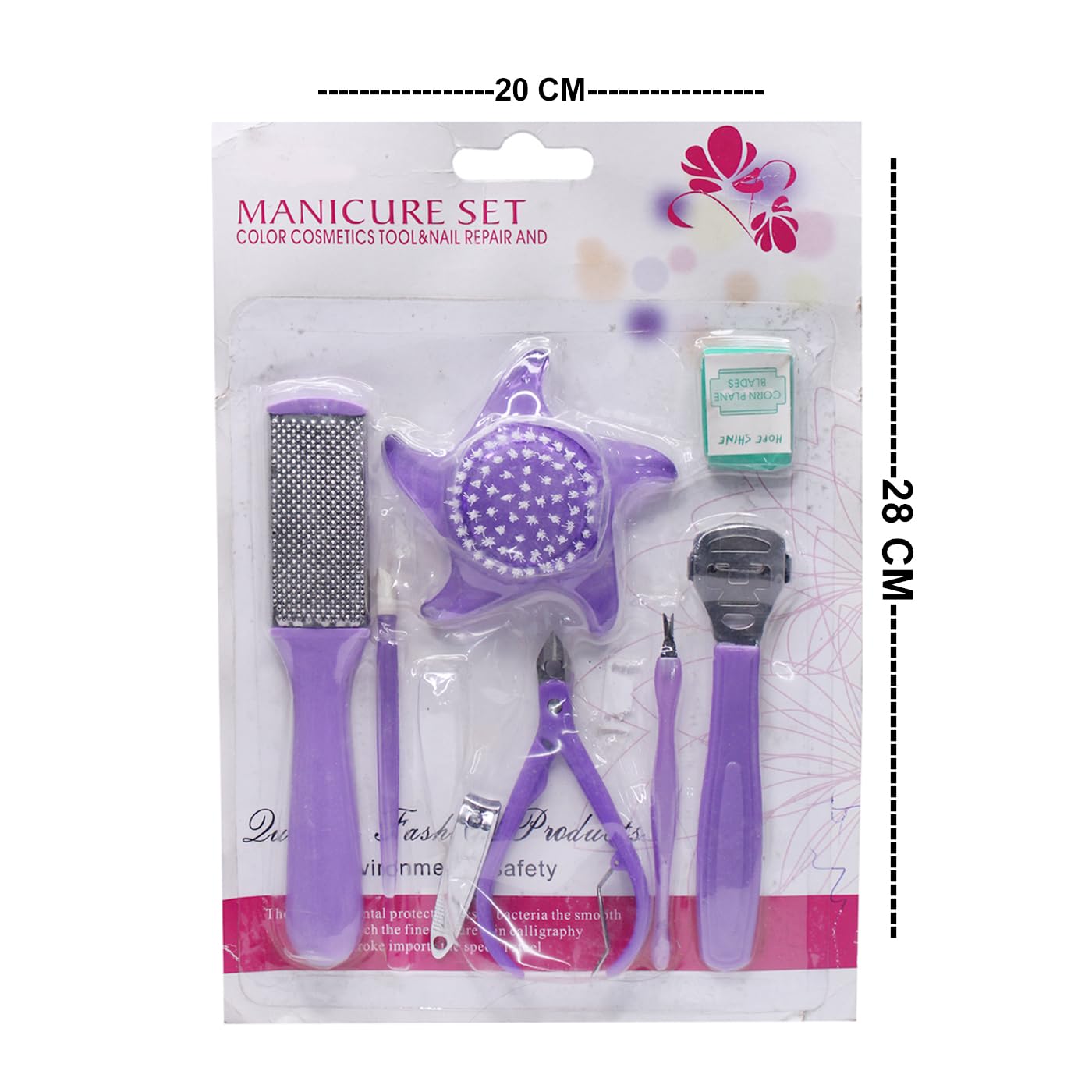 KYNA 8-in-1 Nail Manicure Kit with Professional Tools - Complete Nail Care Set for Women & Girls (Multicolor) - Perfect for Home Salon, Travel & DIY Nail Art