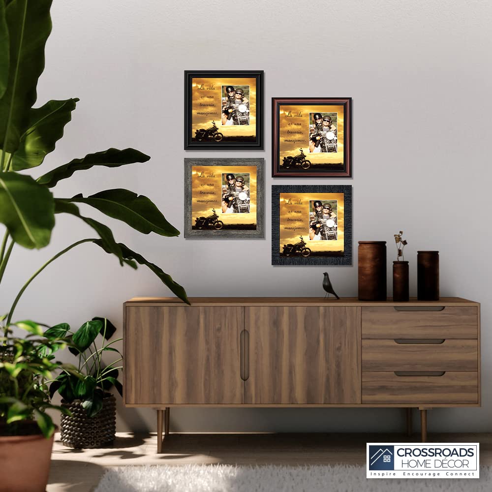 Harley Davidson Classic Picture Frame - Home Decor Wall Art for Men & Women - Perfect for Wedding, Christmas, Birthday Gifts (2116B) - Ideal for Living Room, Office & Man Cave Decorations