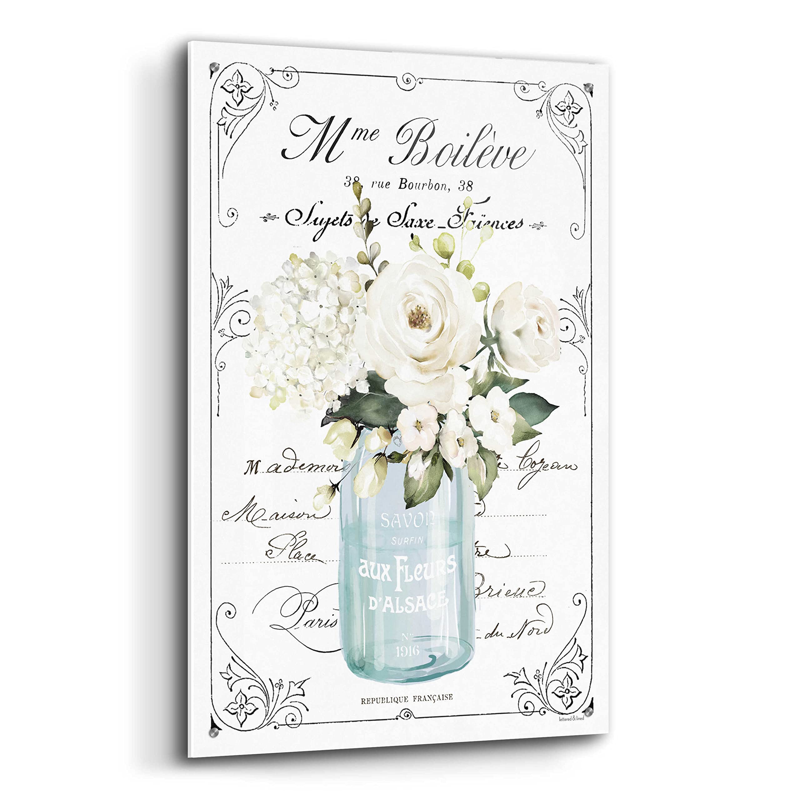 Epic Art 'French Bathroom Set II' by Lettered & Lined - 24