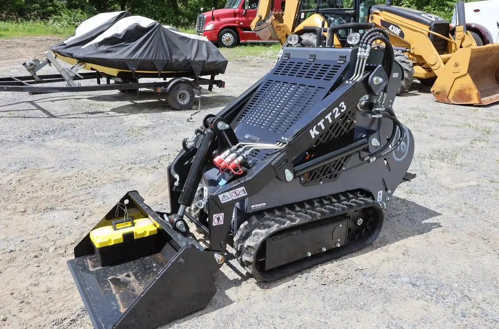 AGT 905KG Mini Stand-On Skid Steer Track Loader for Sale | Compact Construction Equipment for Landscaping, Farming & Snow Removal | AGT KTT23 Model