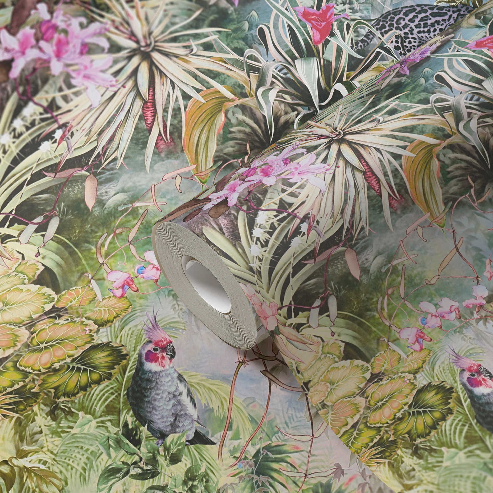 Dream Flowery Exotic Jungle Print Fabric - Perfect for Boho Home Decor, Fashion & DIY Projects